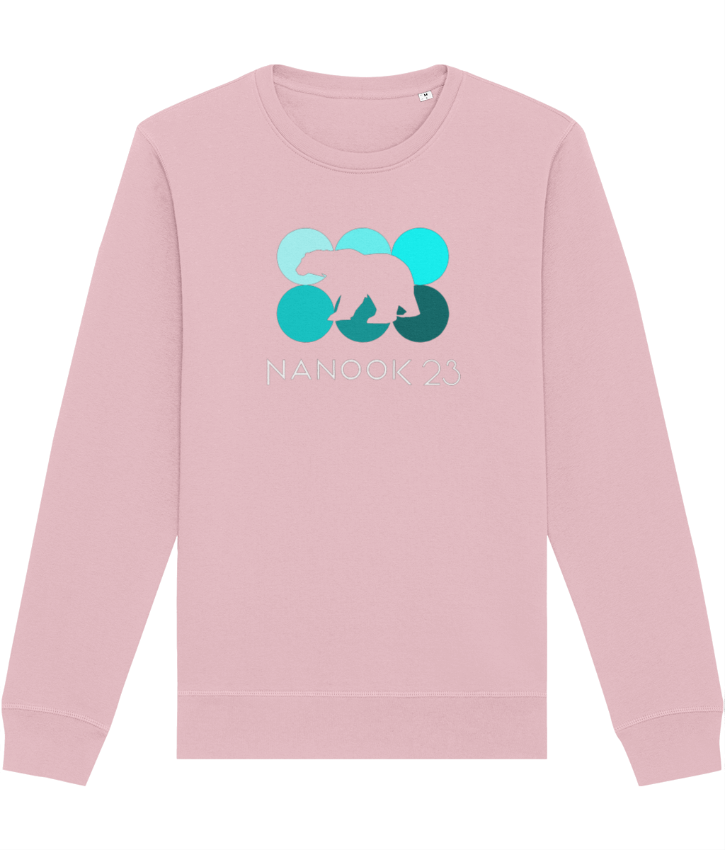 Mint Dots - Unisex Fitted Sweatshirt