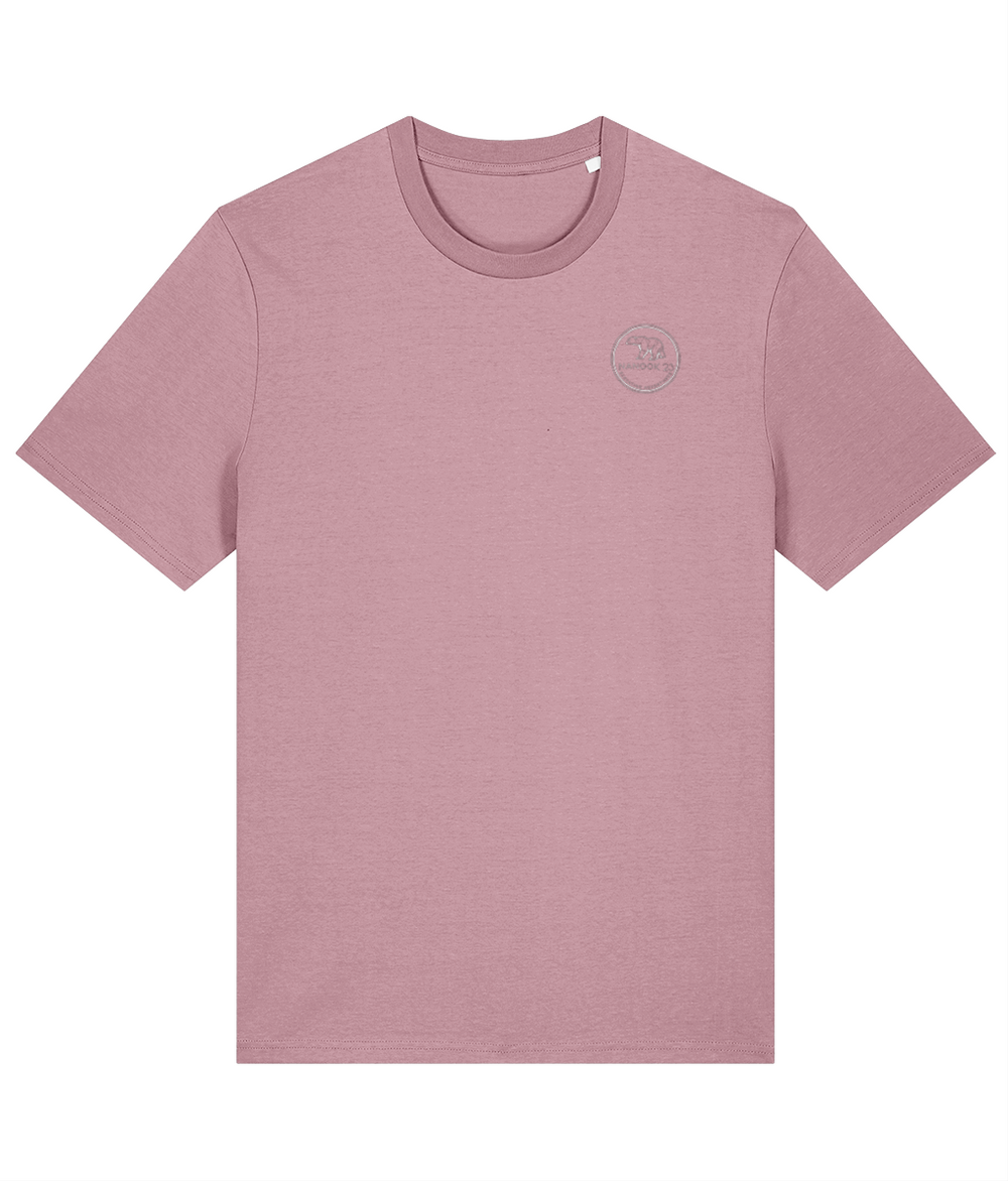 Nanook23 Beach Walk organic cotton t-shirt with the Nanook23 logo on the chest.